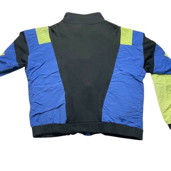 Vintage 90’s Givenchy Active Zip Up Jacket Green Blue Black Size Large - Picture 2 of 8